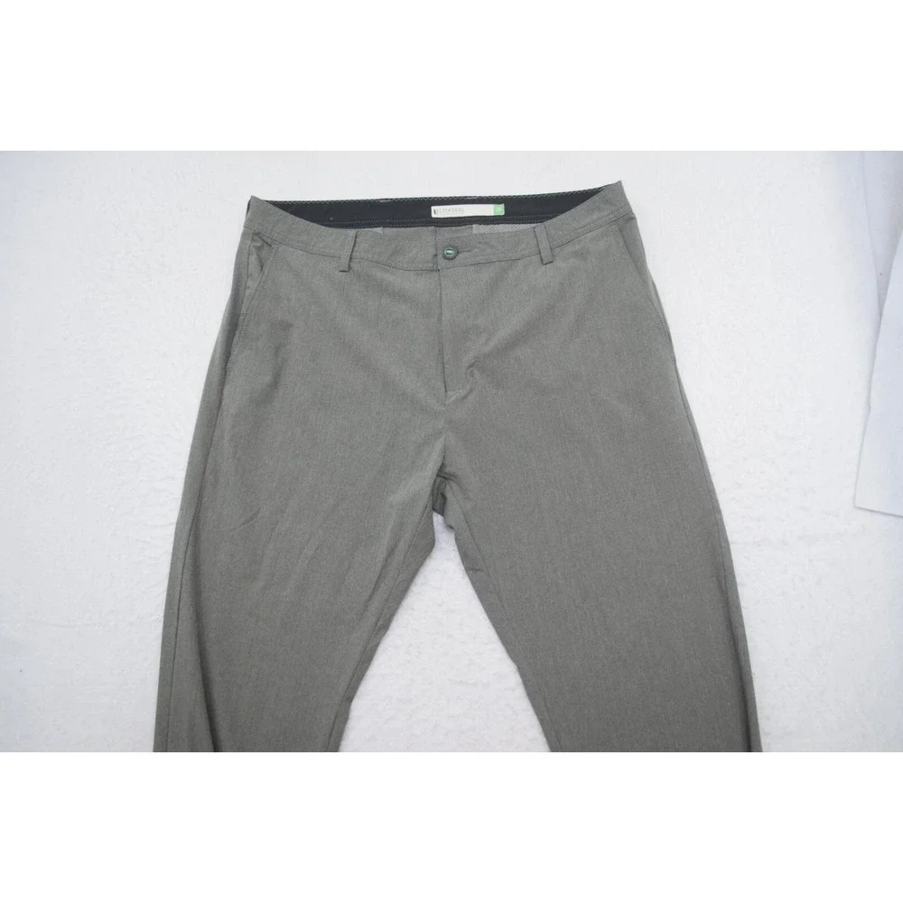 Linksoul Golf Pants Gray Performance‎ Wicking Flat Stretch Mens Size 38 x 32